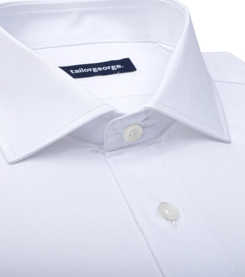 Camicia bianca in popeline facile da stirare
