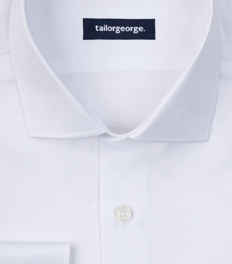 Camicia bianca in popeline facile da stirare