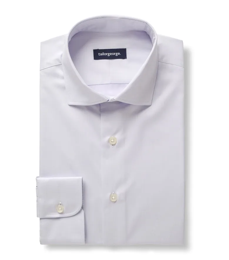 Camicia bianca in popeline facile da stirare