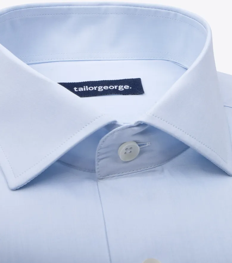 Camicia bianca in popeline facile da stirare