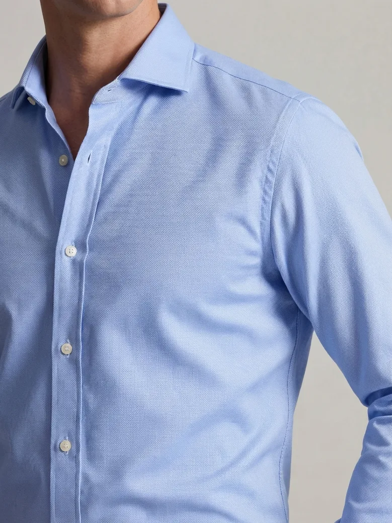 Camicia bianca in popeline facile da stirare