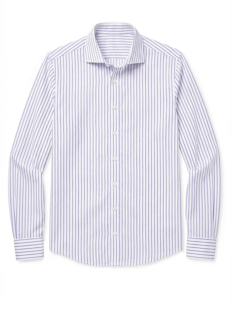 Camicia bianca in popeline facile da stirare