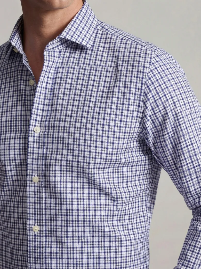 Camicia bianca in popeline facile da stirare