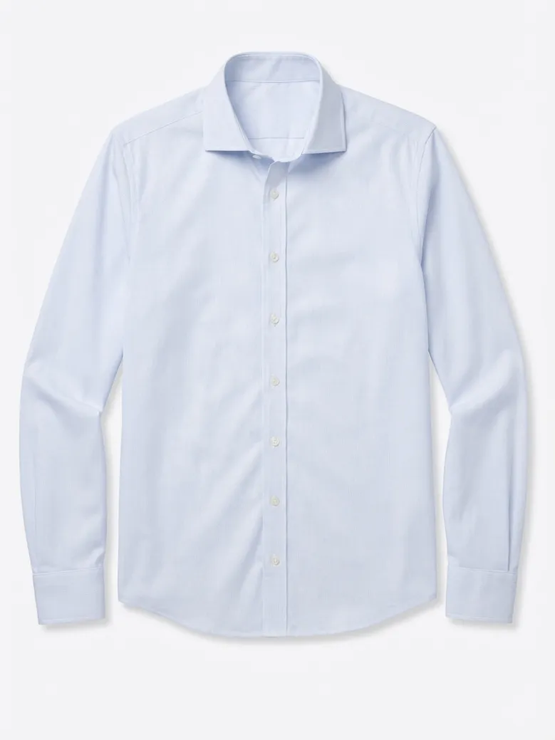 Camicia bianca in popeline facile da stirare