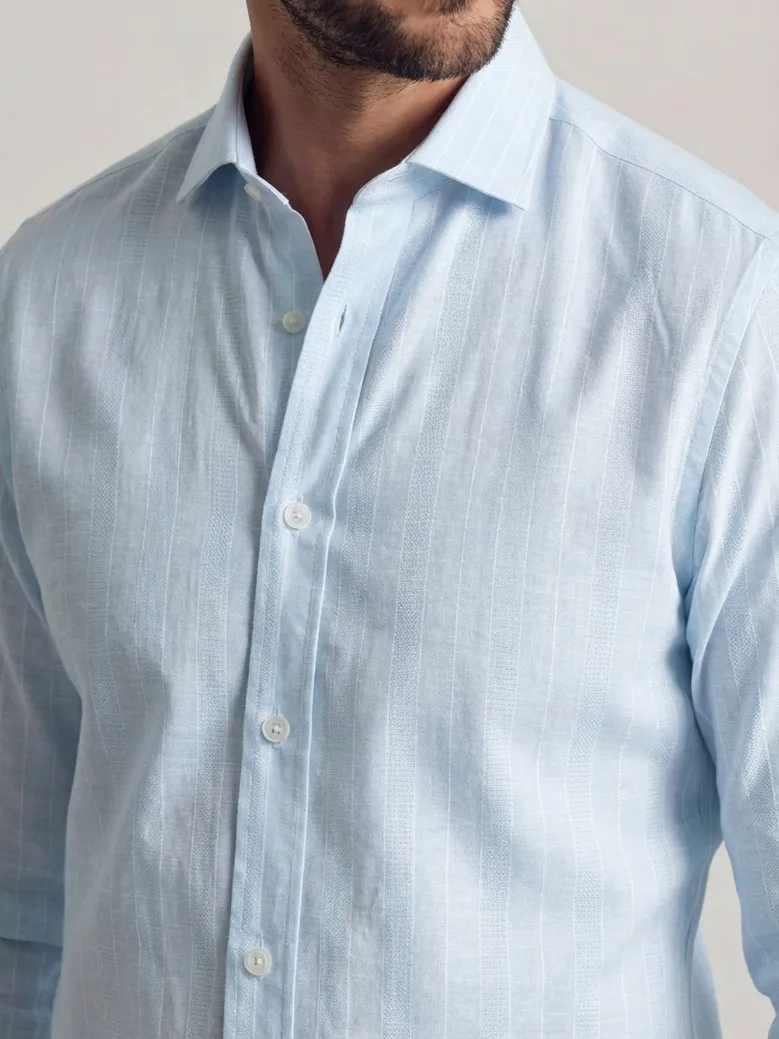 Camicia bianca in popeline facile da stirare