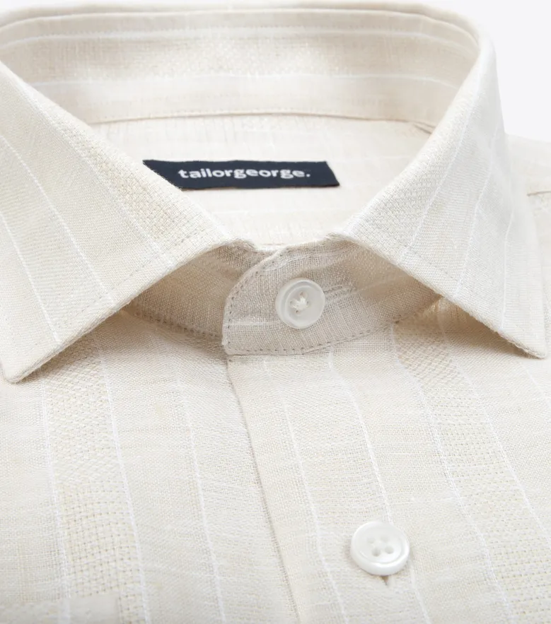Camicia bianca in popeline facile da stirare