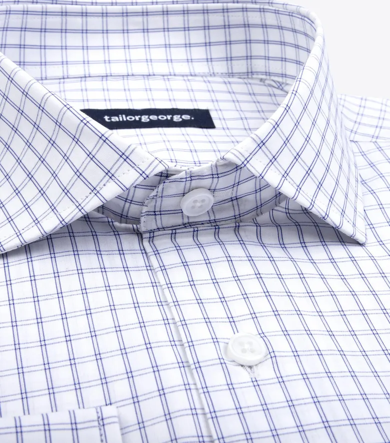 Camicia bianca in popeline facile da stirare
