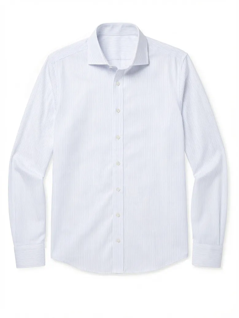 Camicia bianca in popeline facile da stirare
