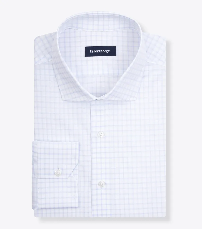 Camicia bianca in popeline facile da stirare