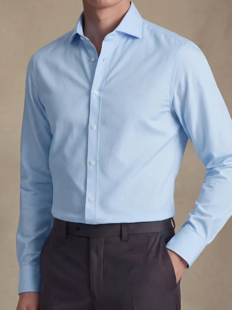 Camicia bianca in popeline facile da stirare