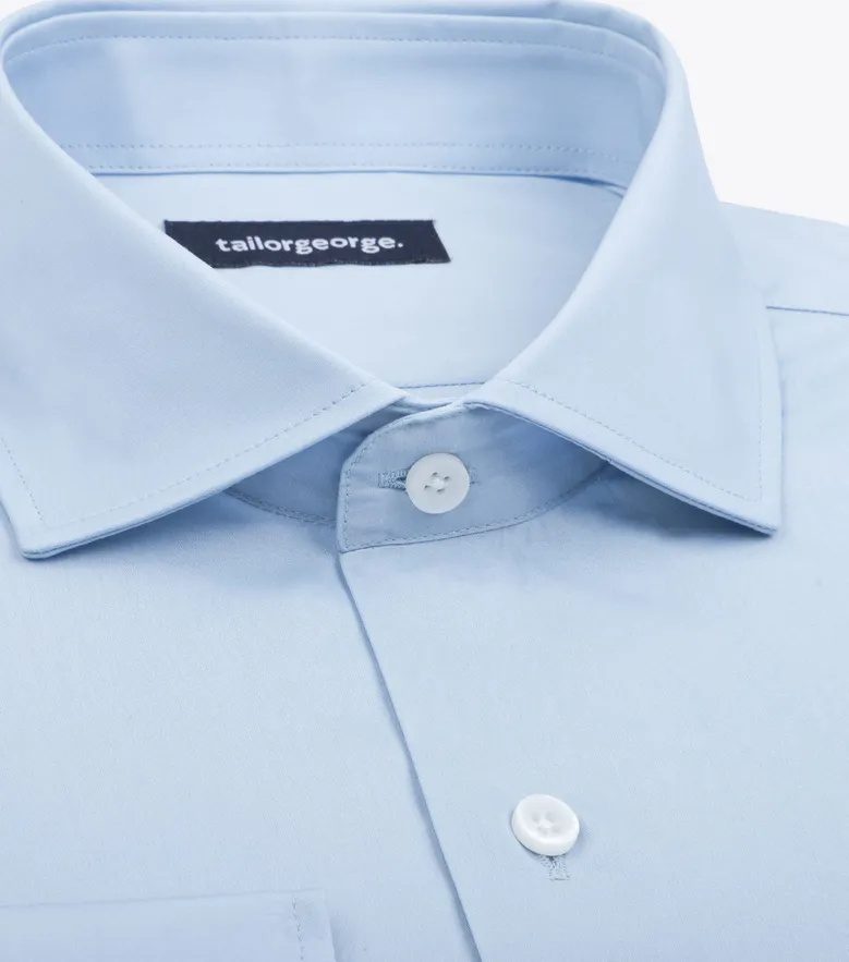 Camicia bianca in popeline facile da stirare