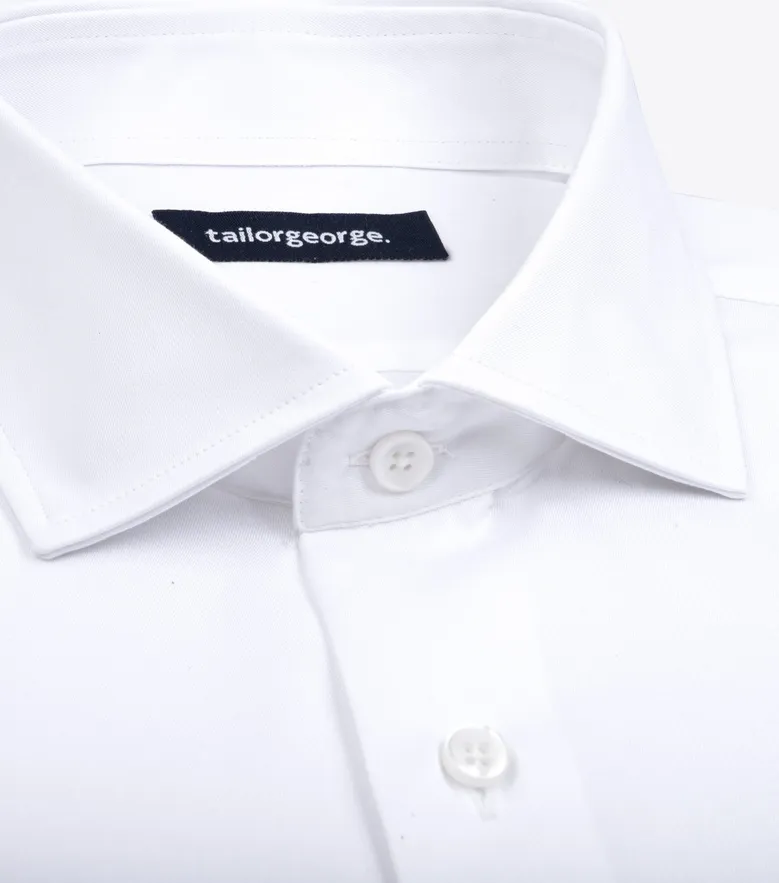 Camicia bianca in popeline facile da stirare