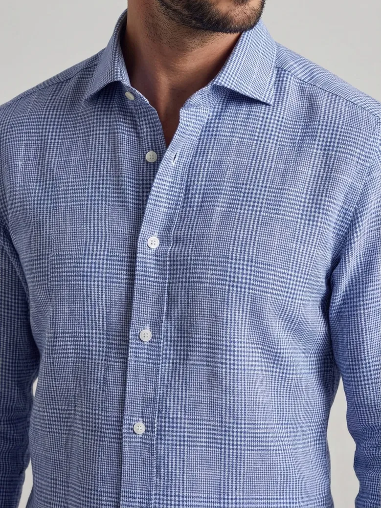 Camicia bianca in popeline facile da stirare
