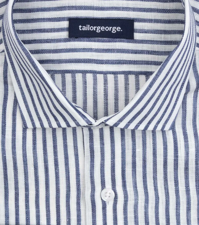 Camicia bianca in popeline facile da stirare