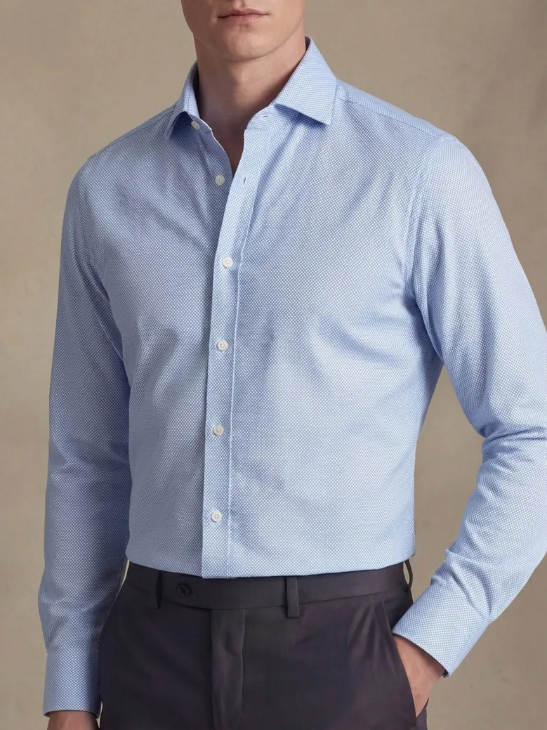 Camicia bianca in popeline facile da stirare