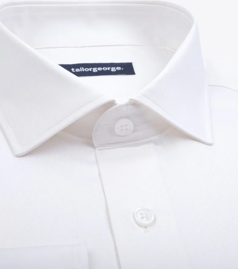 Camicia bianca in popeline facile da stirare