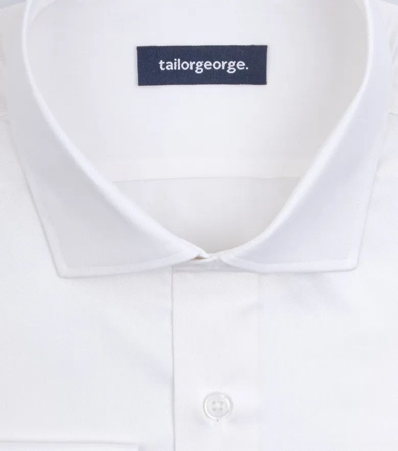 Camicia bianca in popeline facile da stirare