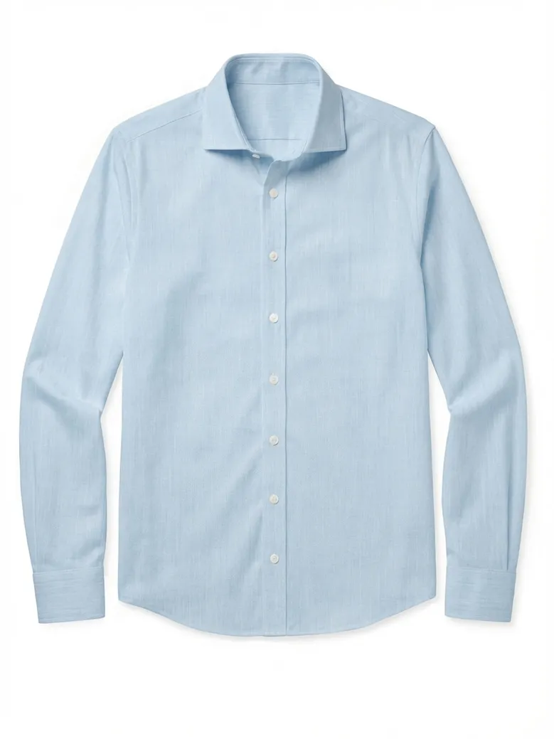 Camicia bianca in popeline facile da stirare