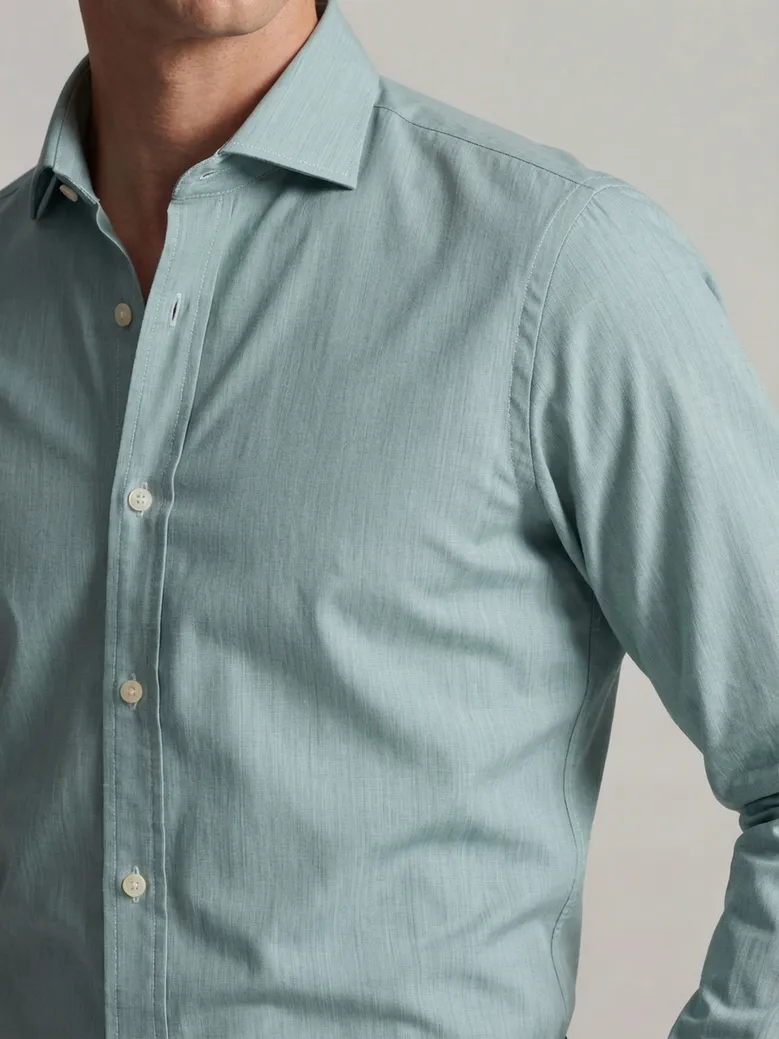 Camicia bianca in popeline facile da stirare