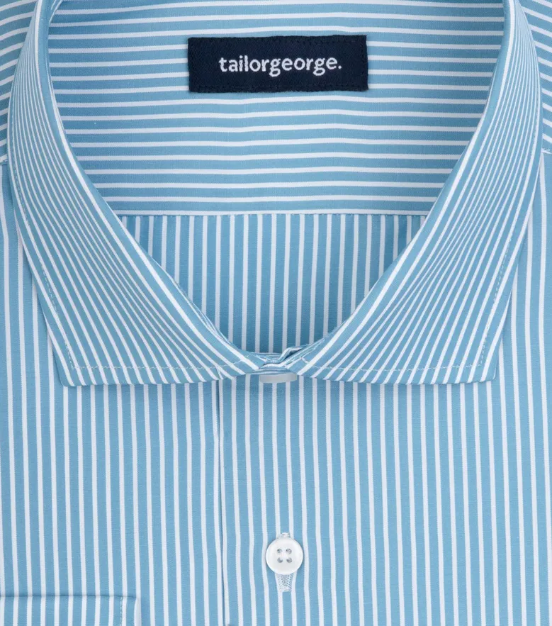 Camicia bianca in popeline facile da stirare