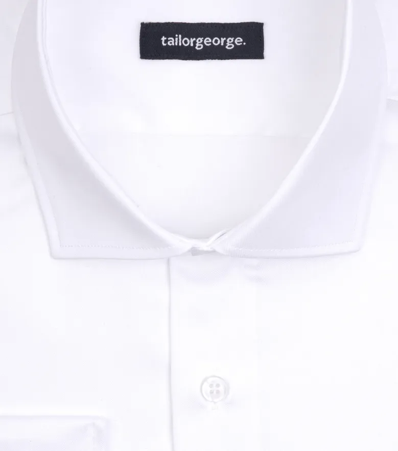Camicia bianca in popeline facile da stirare