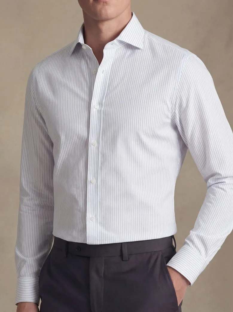 Camicia bianca in popeline facile da stirare