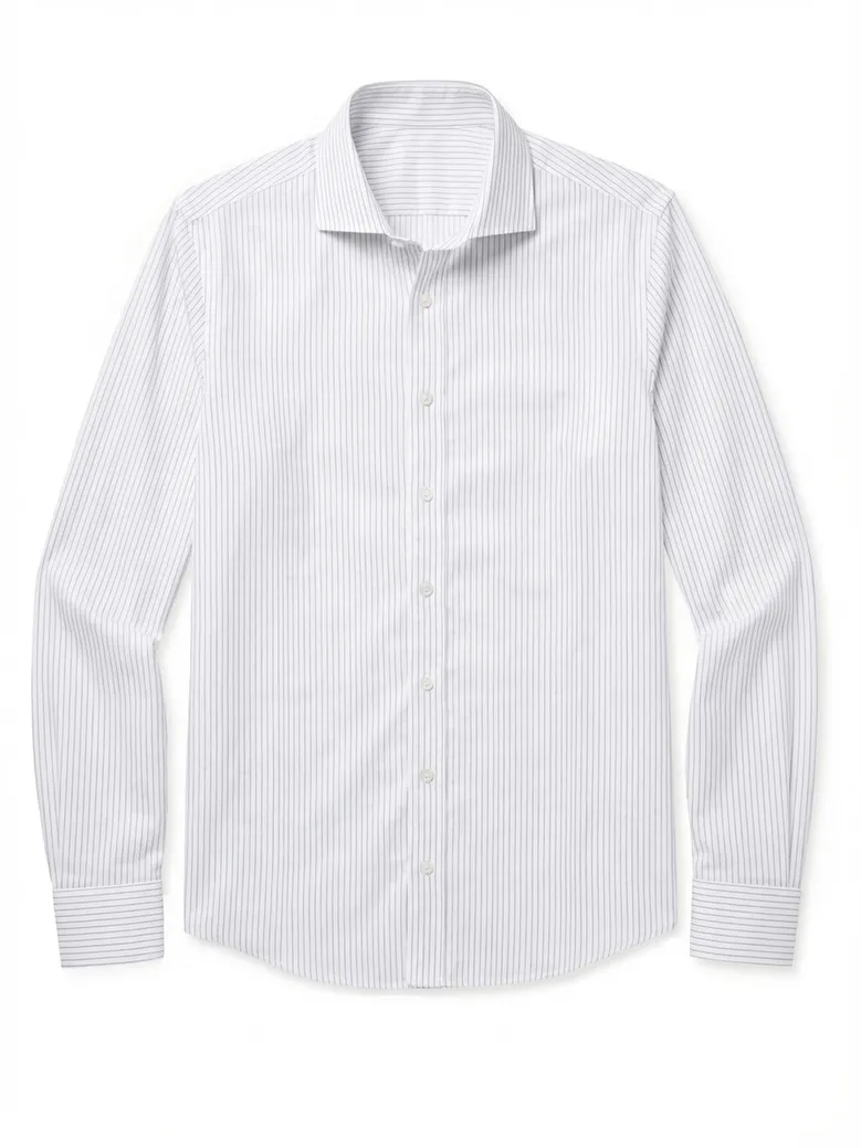 Camicia bianca in popeline facile da stirare