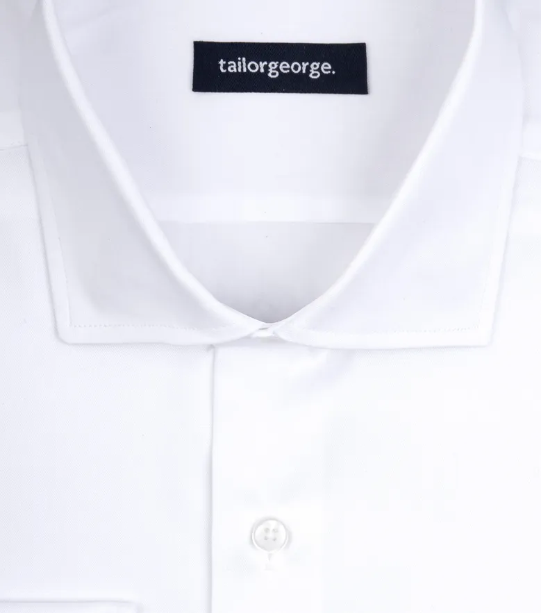 Camicia bianca in popeline facile da stirare