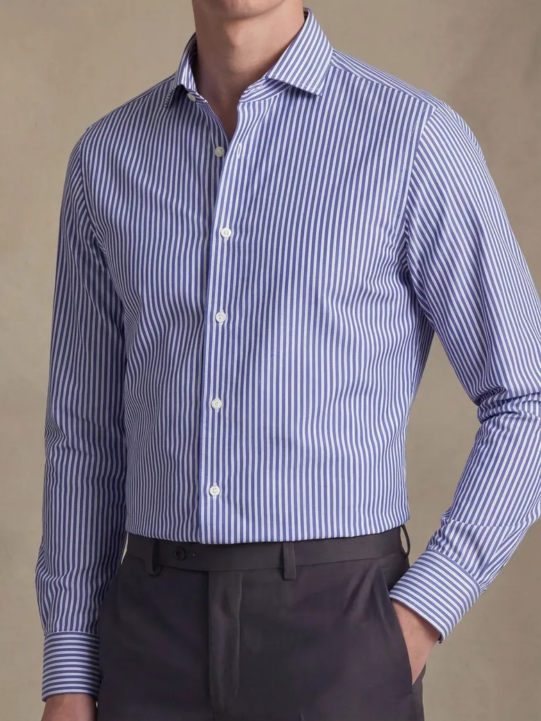 Camicia bianca in popeline facile da stirare