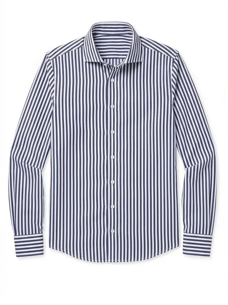 Camicia bianca in popeline facile da stirare