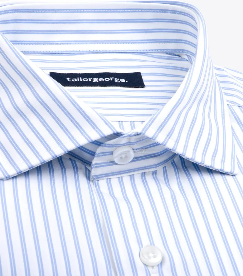 Camicia bianca in popeline facile da stirare