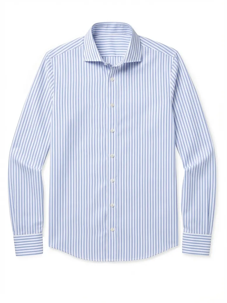 Camicia bianca in popeline facile da stirare