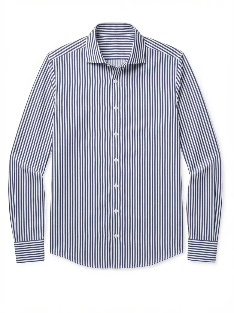 Camicia bianca in popeline facile da stirare