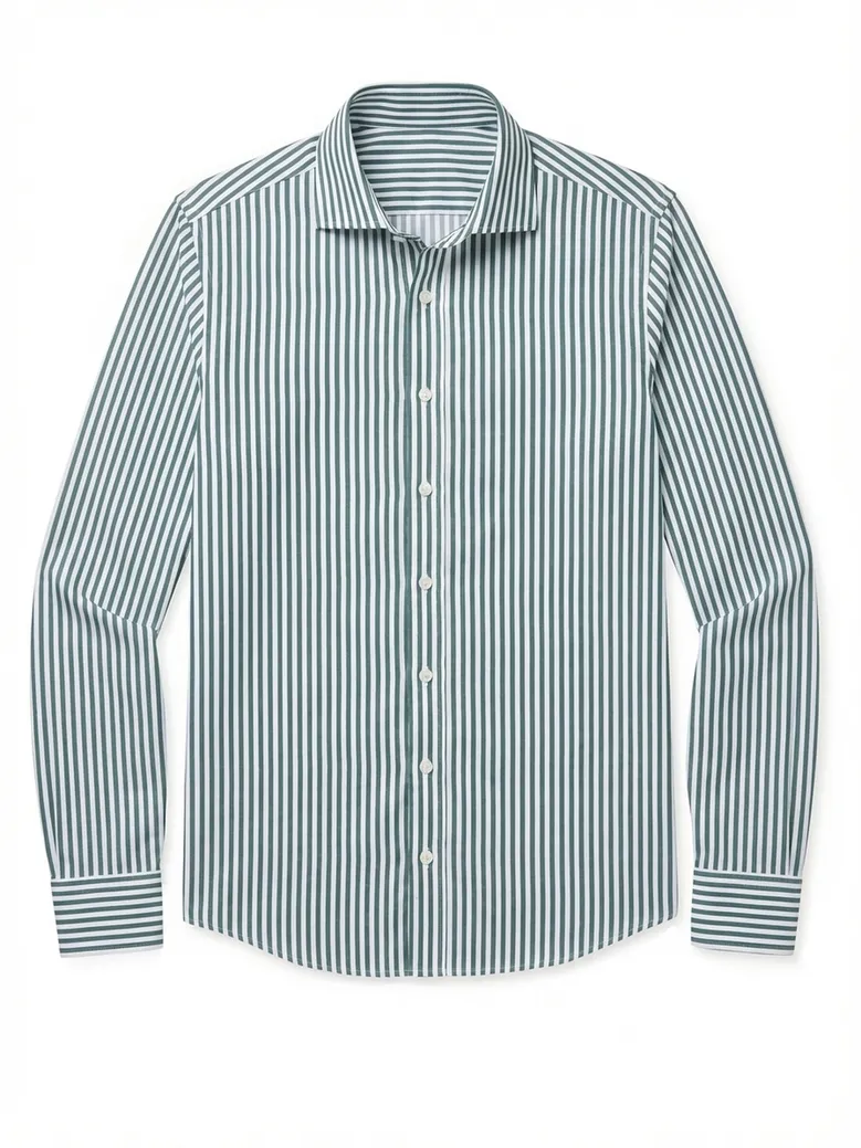 Camicia bianca in popeline facile da stirare