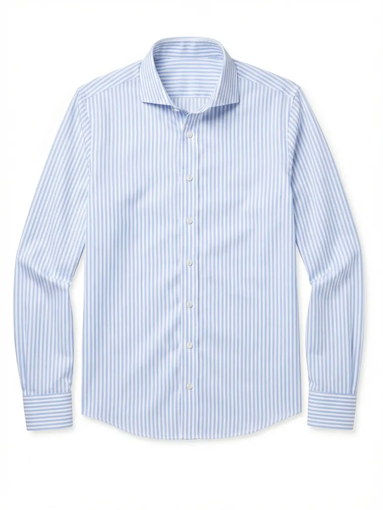 Camicia bianca in popeline facile da stirare