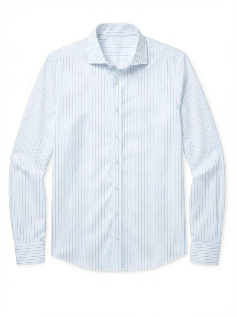 Camicia bianca in popeline facile da stirare
