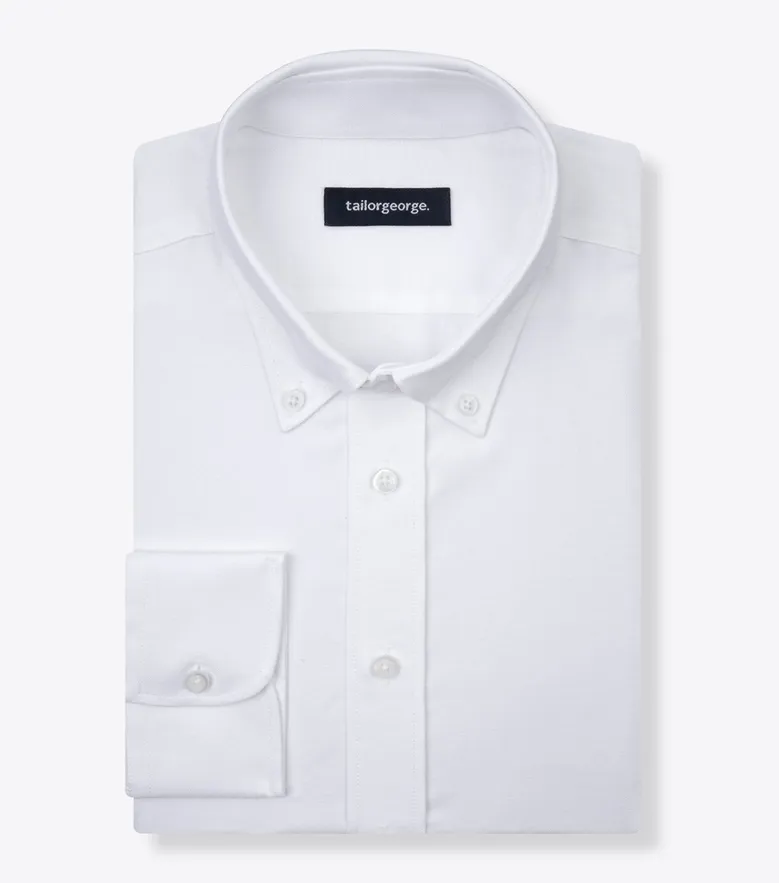 Camicia bianca in popeline facile da stirare