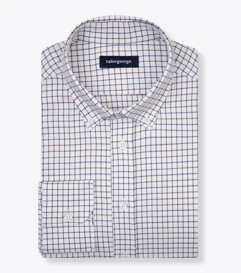 Camicia bianca in popeline facile da stirare
