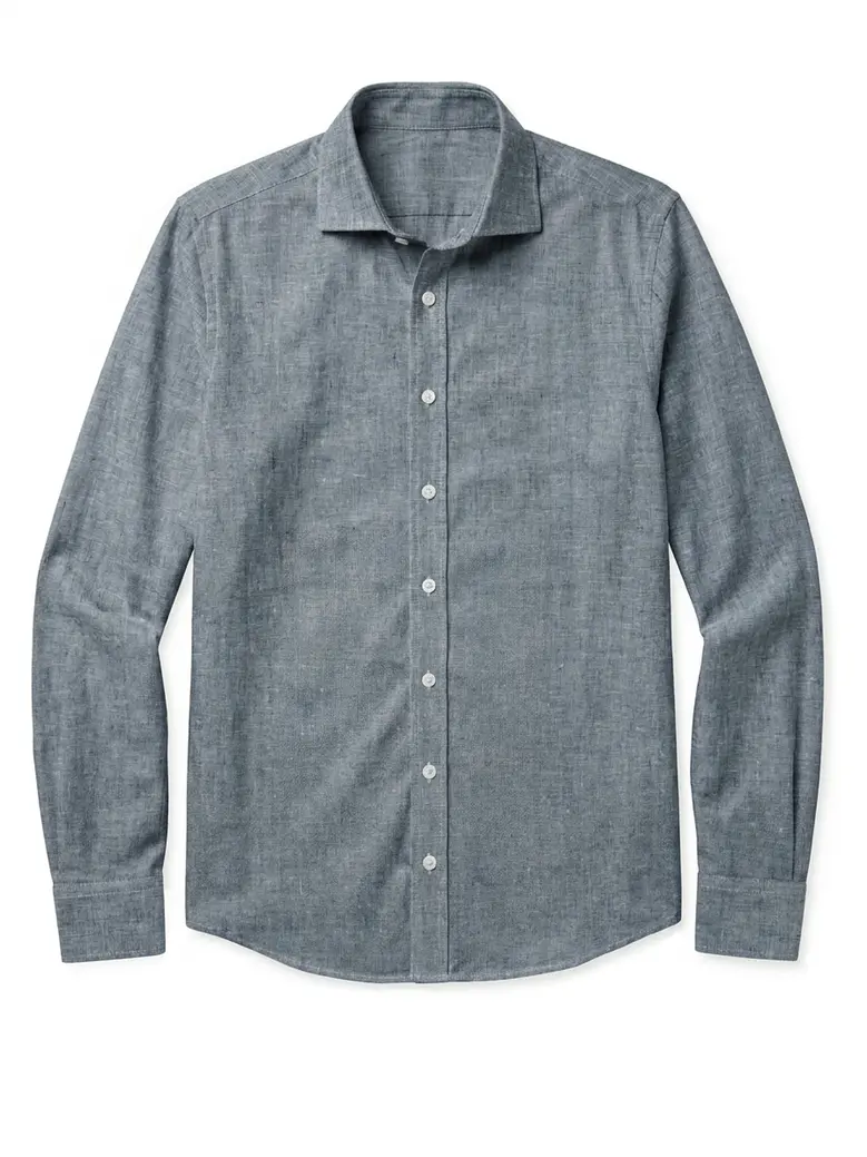 Camicia bianca in popeline facile da stirare