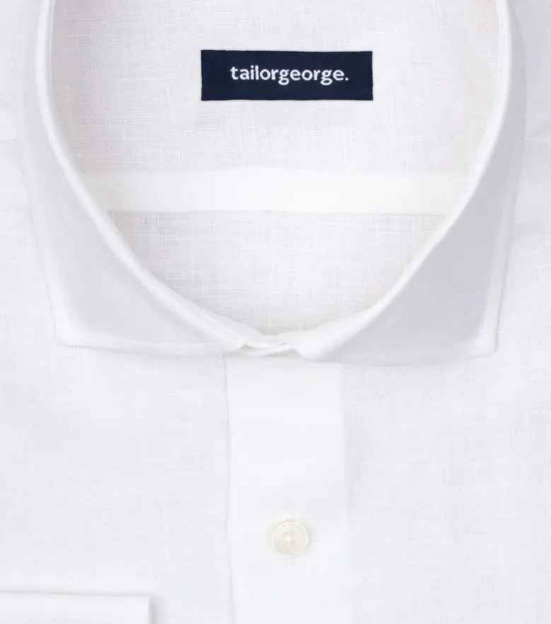 Camicia bianca in popeline facile da stirare
