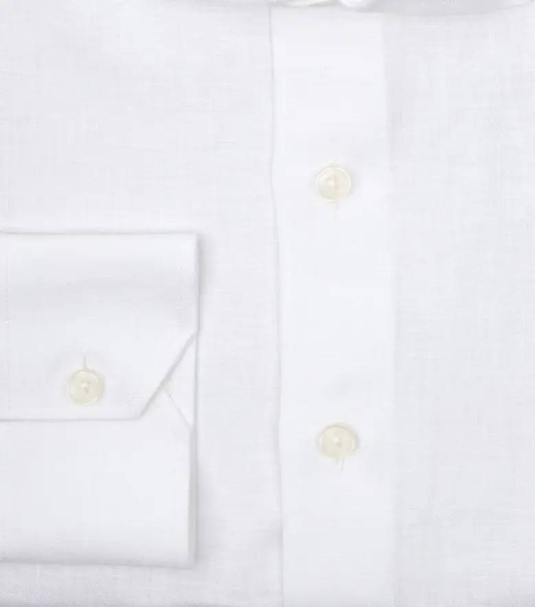 Camicia bianca in popeline facile da stirare