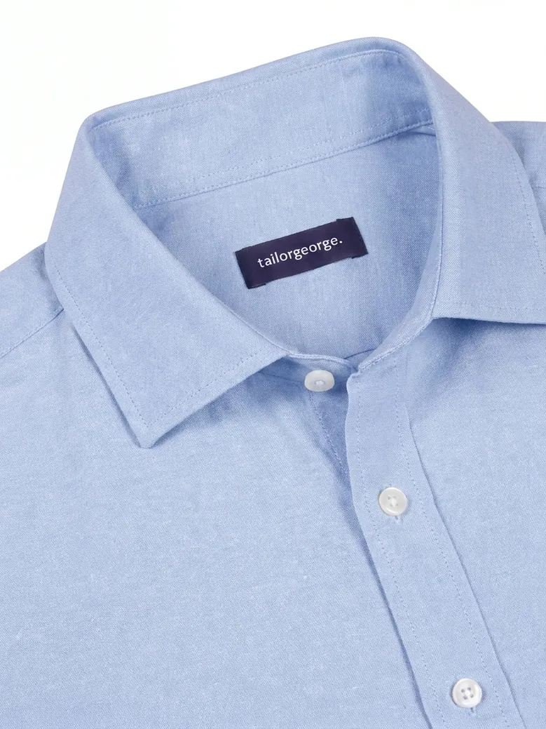 Camicia bianca in popeline facile da stirare
