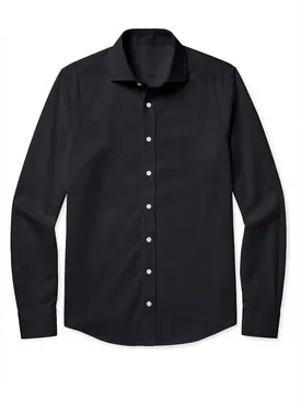 Camicia Oxford nera semplice