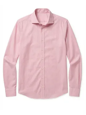 Camicia in popeline a righe rosse