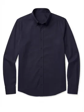 Camicia Oxford americana pesante blu navy