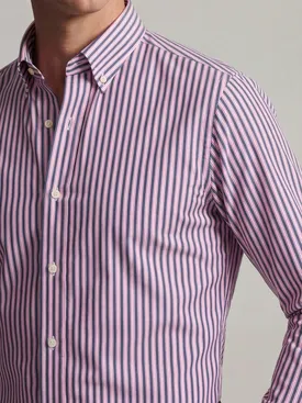 Camicia in popeline a righe blu