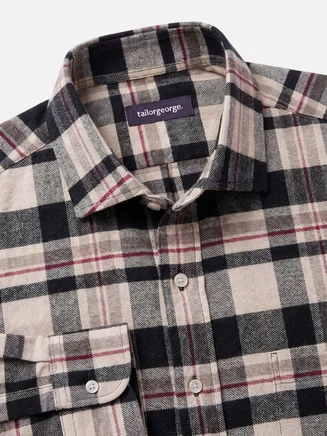 Camicia in lino spessa