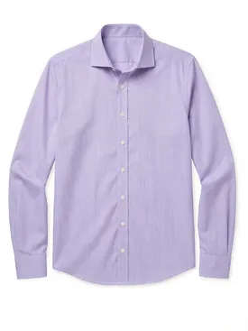 Camicia viola semplice facile da stirare