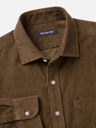 Camicia in velluto a coste spesso