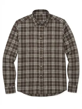 Camicia Flanella a quadri marrone